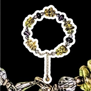 Ametrine & Gold Citrine Beaded Bracelet